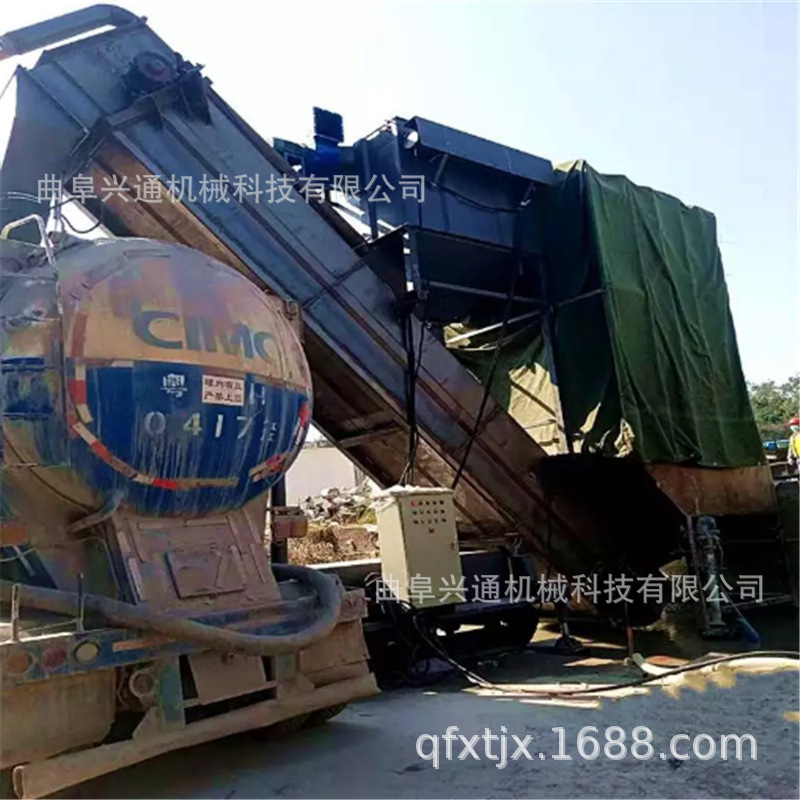 深圳水泥无尘拆箱设备 粉煤灰卸集装的设备 矿粉中转输送机