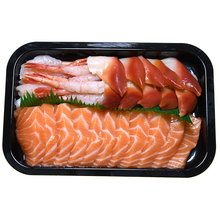 新鲜生鱼片刺身拼盘进口冰鲜三文鱼刺身中段甜虾北极贝刺身套餐