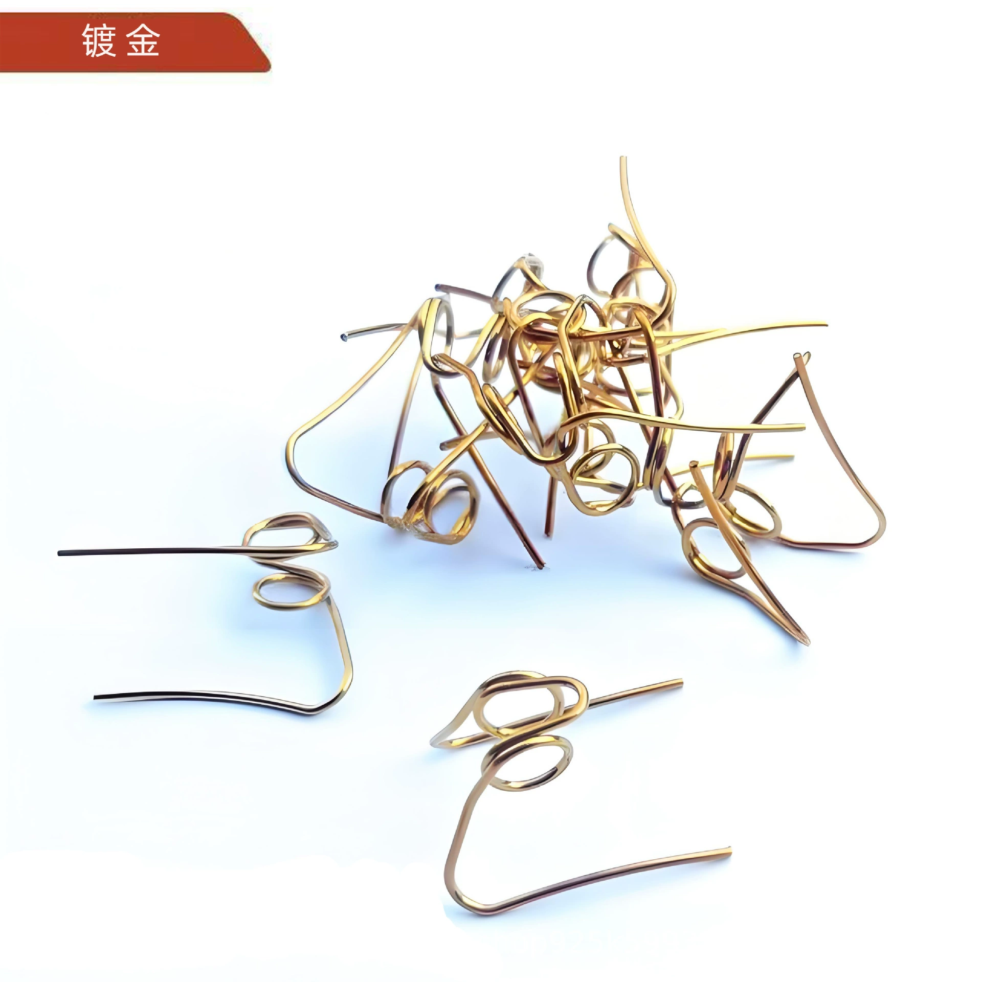 Universal small crab burned titanium gold-plated spring modified brake caliper fixed spring disc brake spring thickened torsion spring
