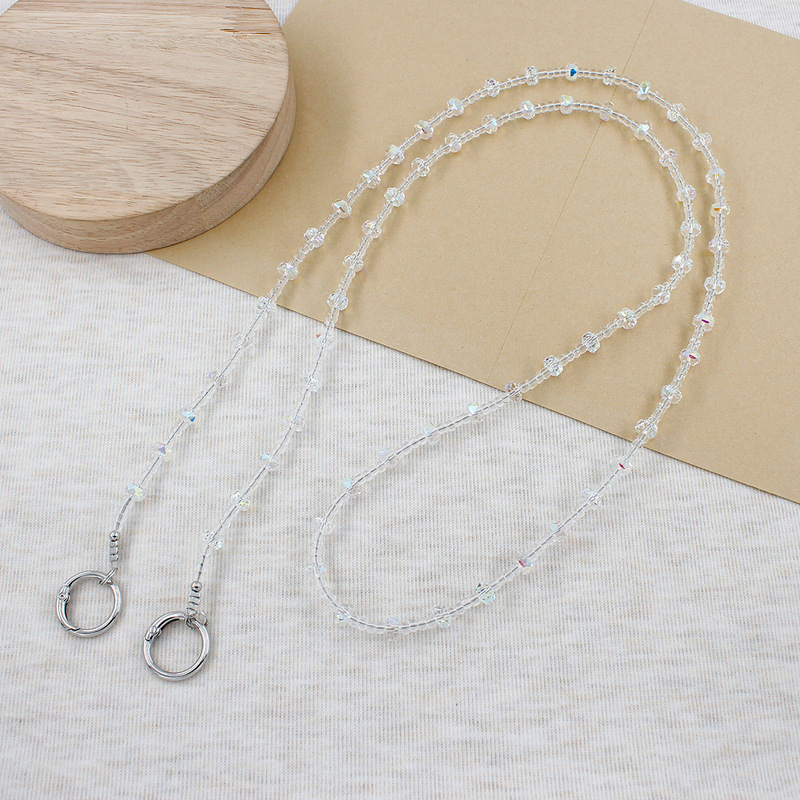 Elegant crystal beaded phone strap with wheels, crossbody anti-lost phone lanyard, phone chain, bag chain Elegant crystal beaded phone strap with wheels, crossbody anti-lost phone lanyard, phone chain, bag chain
