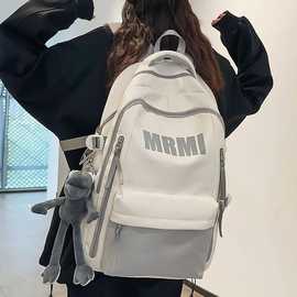 初中生书包女高中生大容量大学生高颜值背包森系旅行双肩包男