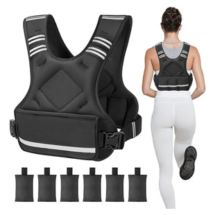 Cross-Border Amazon New Fitness Reflective Weight-Bearing Vest Adjustable Weight Sports Running Weighted Clothing