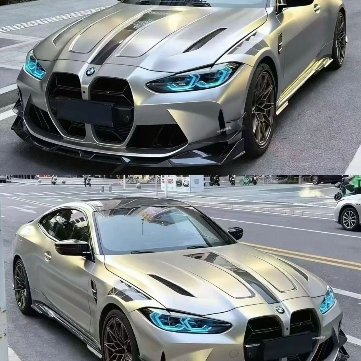 Tpu Technology Silver-Orange Pet Technology Silver-Gold Color-Changing Full Car Wrap Film Automotive Film Pet Technology Silver-Purple Factory Wholesale