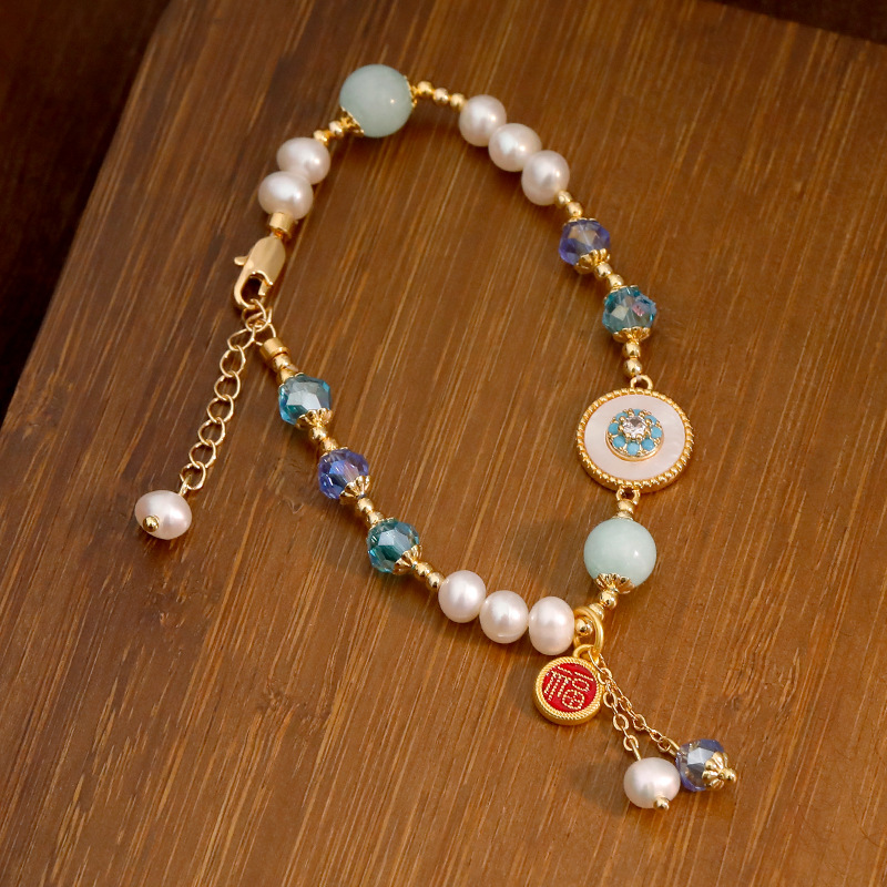 Genuine design fashionable elegant bracelet from pearl with zircon…