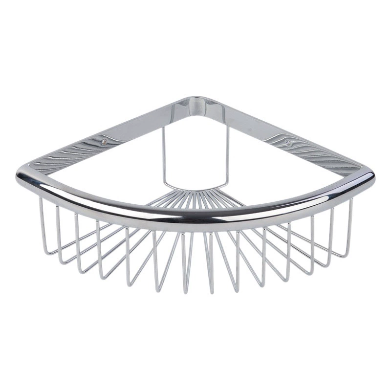 Стеллаж для хранения из нержавеющей стали Туалет Настенная треугольная корзина Душевая комната Двухслойное Угловое хранилище