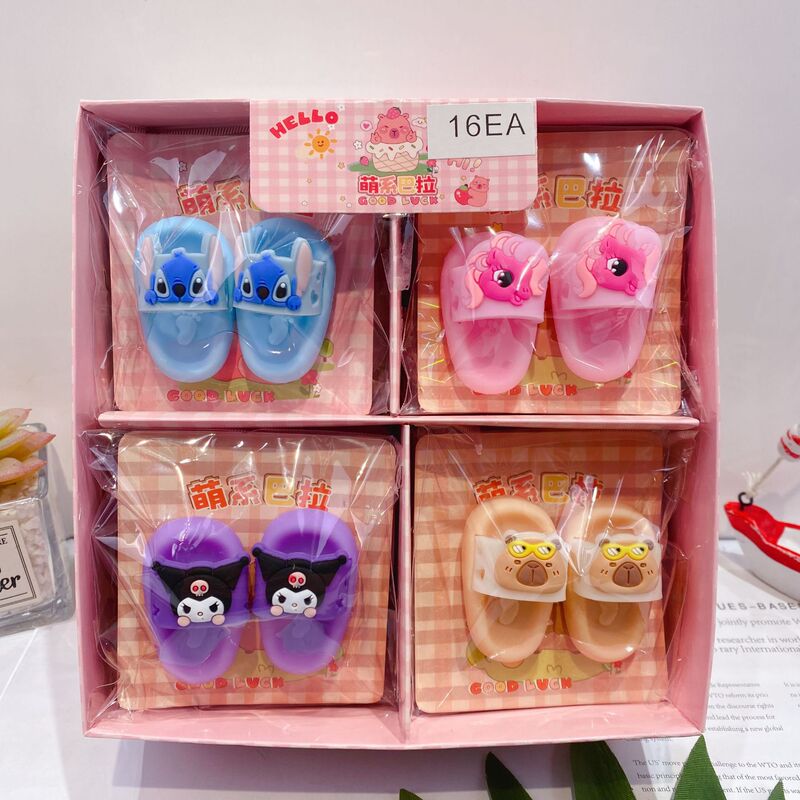 New Cartoon Sanrio Slippers Shaped Eraser Cute Creative Kuromi Sandals Eraser Wipes Clean