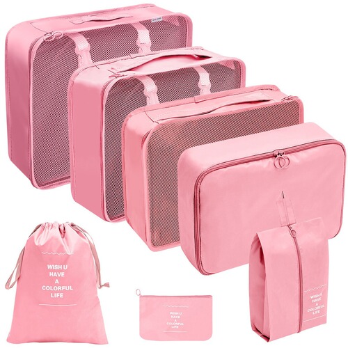 Amazon Cross Travel Storage Bag Set Travel Seven-piece Suitcase Clothing Organizer Storage Bag Storage Cover