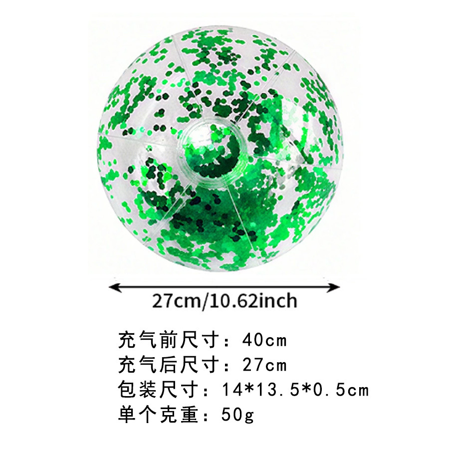 クロスボーダースポットインフレータブルビーチボール屋外水透明ボール PVC カラースパンコールボール子供用水のおもちゃ