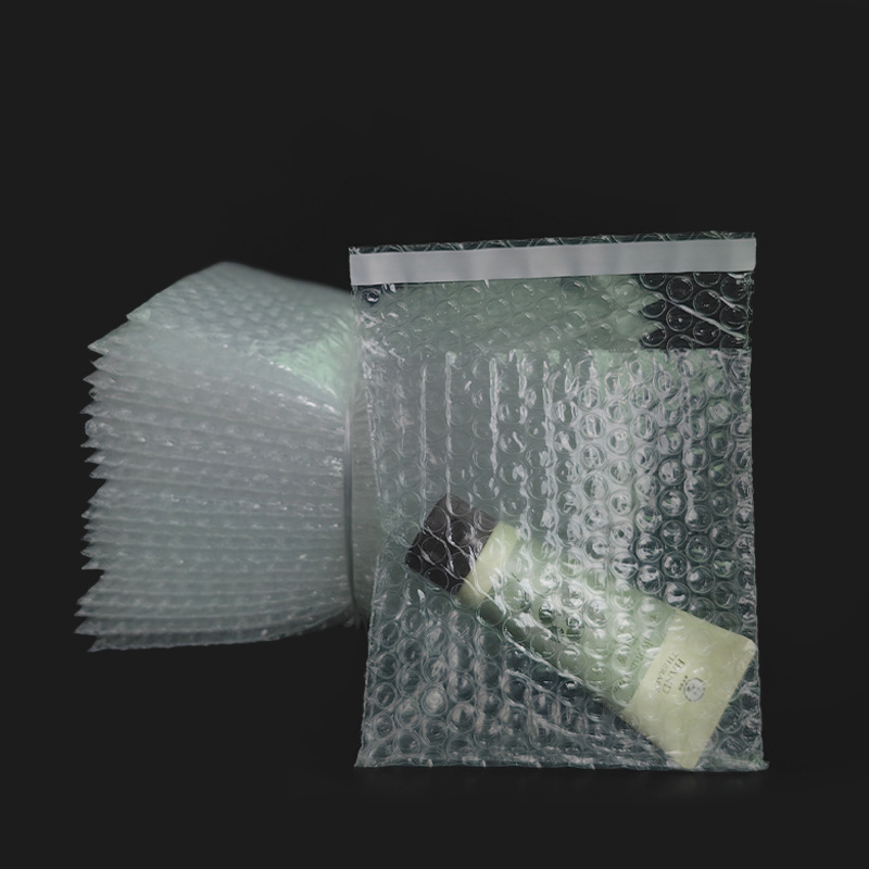 义乌气泡袋自粘袋 透明气泡袋带封口 小批量泡泡袋自封袋 粘胶气