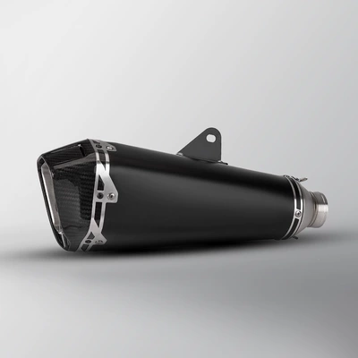 Motorcycle R3 Z900 450SR Exhaust pipe - black-real-probe-mivv-laser-mark
