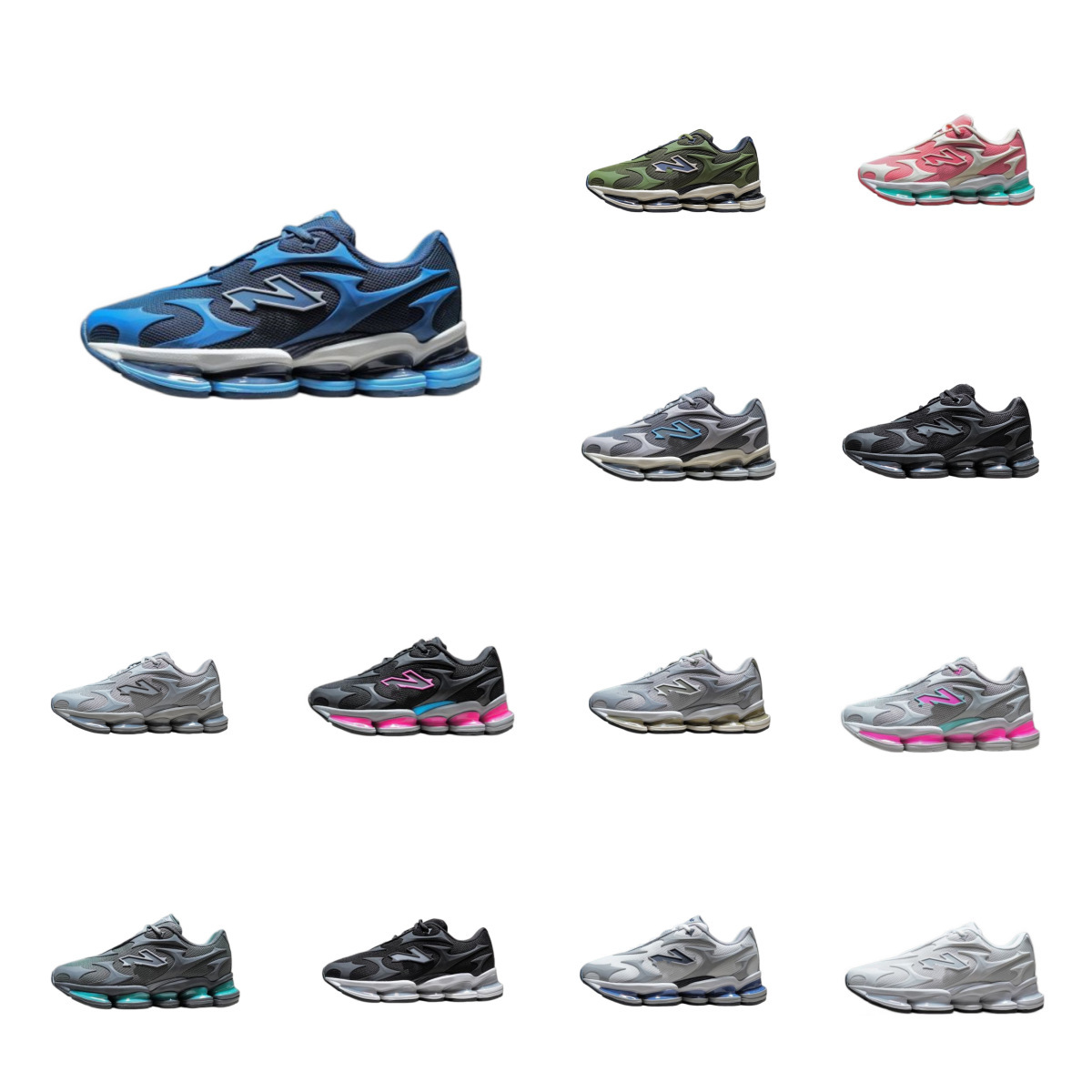 Cross-Border High-End Version Nb2000 Comfortable, Soft, Breathable, Non-Slip Mesh Running Shoes, Unisex Casual Shoes