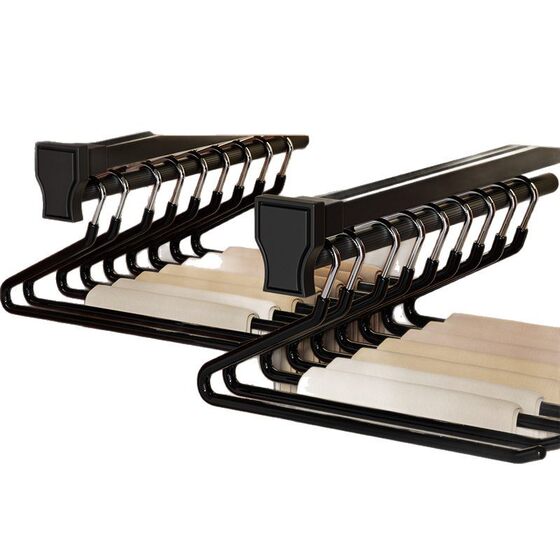Goose-shaped Pants Rack Household Pants Hanger Special Seamless Pants Clip Non-slip 2-shaped Z-shaped Wardrobe Built-in Storage Artifact
