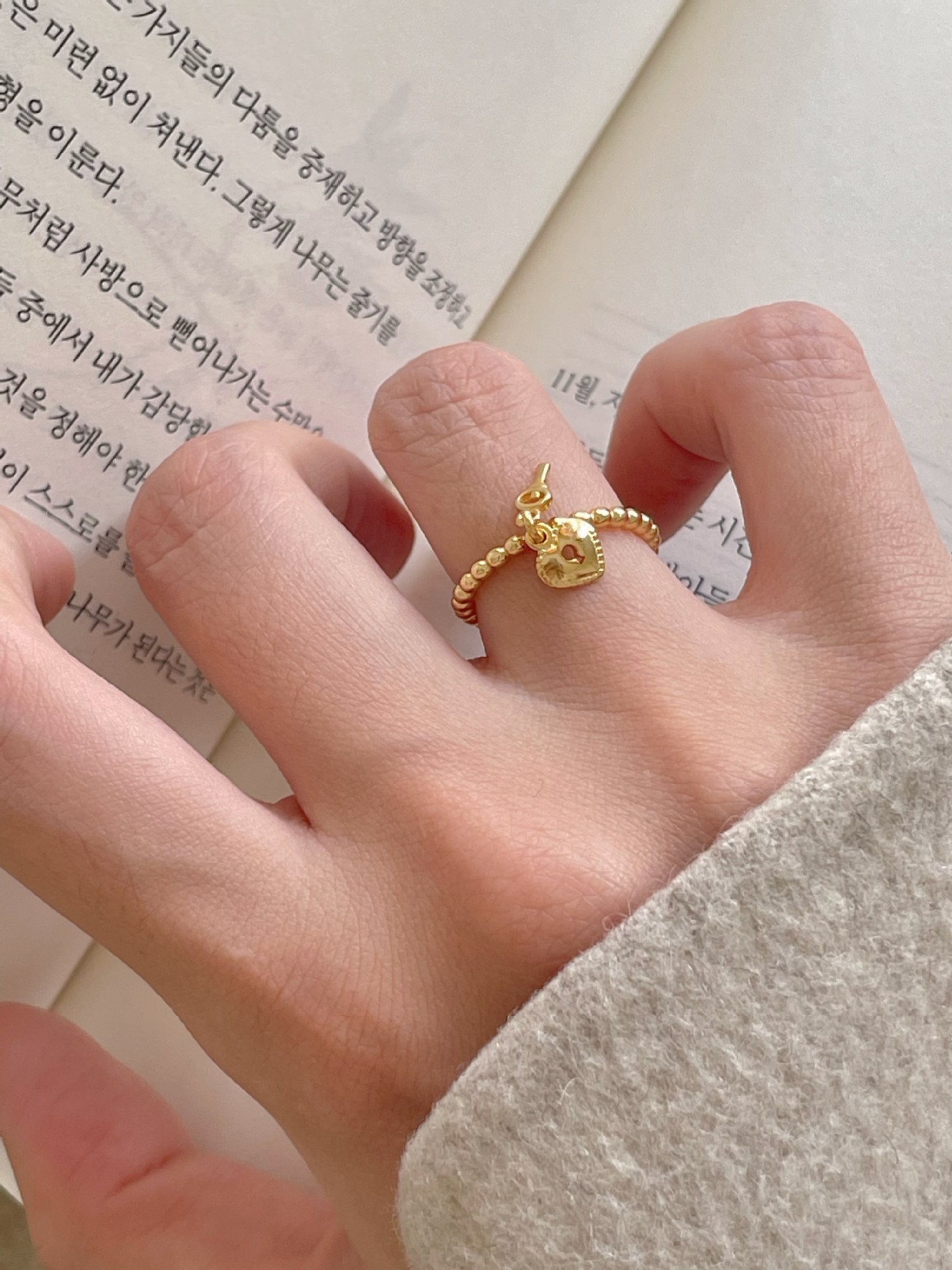 1g Weight 18K Gold Plated Plating Material Charm Rings, Open Rings Classification Adjustable Ring Size 1 Piece Quantity Daily Occasion 925 Sterling Silver Material Heart Shape, Key, Lock Pattern All Seasons Season Women's Gender Simple Style Style 18K Gold Plated 925 Sterling Silver Heart Shape Key Lock Charm Rings Open Rings 925 Sterling Silver Rings 7