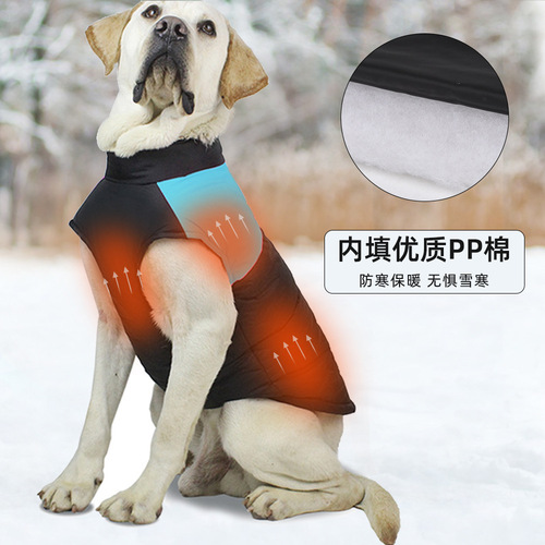 Cross-border hot selling pet clothes autumn and winter thickened warm dog clothes windproof pet cotton coat wholesale