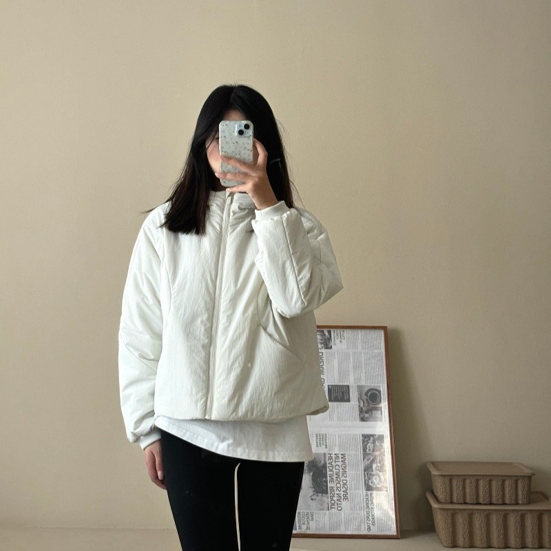 Lu's Short Sports Cotton Jacket, Outdoor Waterproof, Ultra-Soft, Lightweight Cotton Coat with Hood, Warm Cotton-Padded Jacket, Affordable Alternative for Autumn and Winter