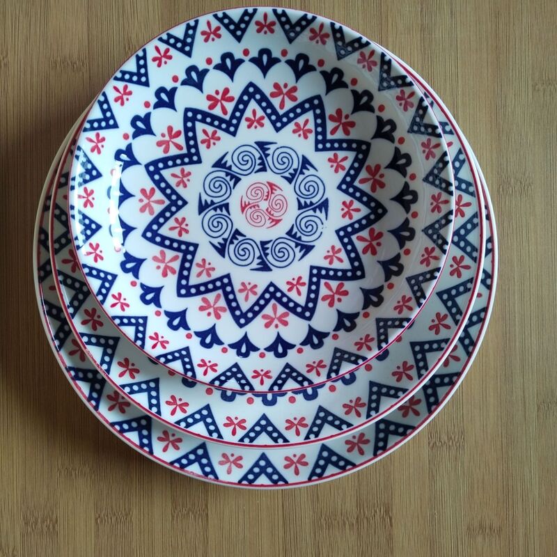 Wholesale Ceramic Tableware 7inch Fruit Plate Deep Plate Soup Plate Cheese Plate Rice Plate Household Snack Plate Candy Plate