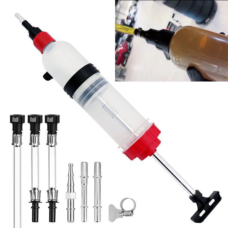 1.5L oil pump brake oil syringe syringe syringe filler pumping unit suction and injection dual-purpose oil change tool manual