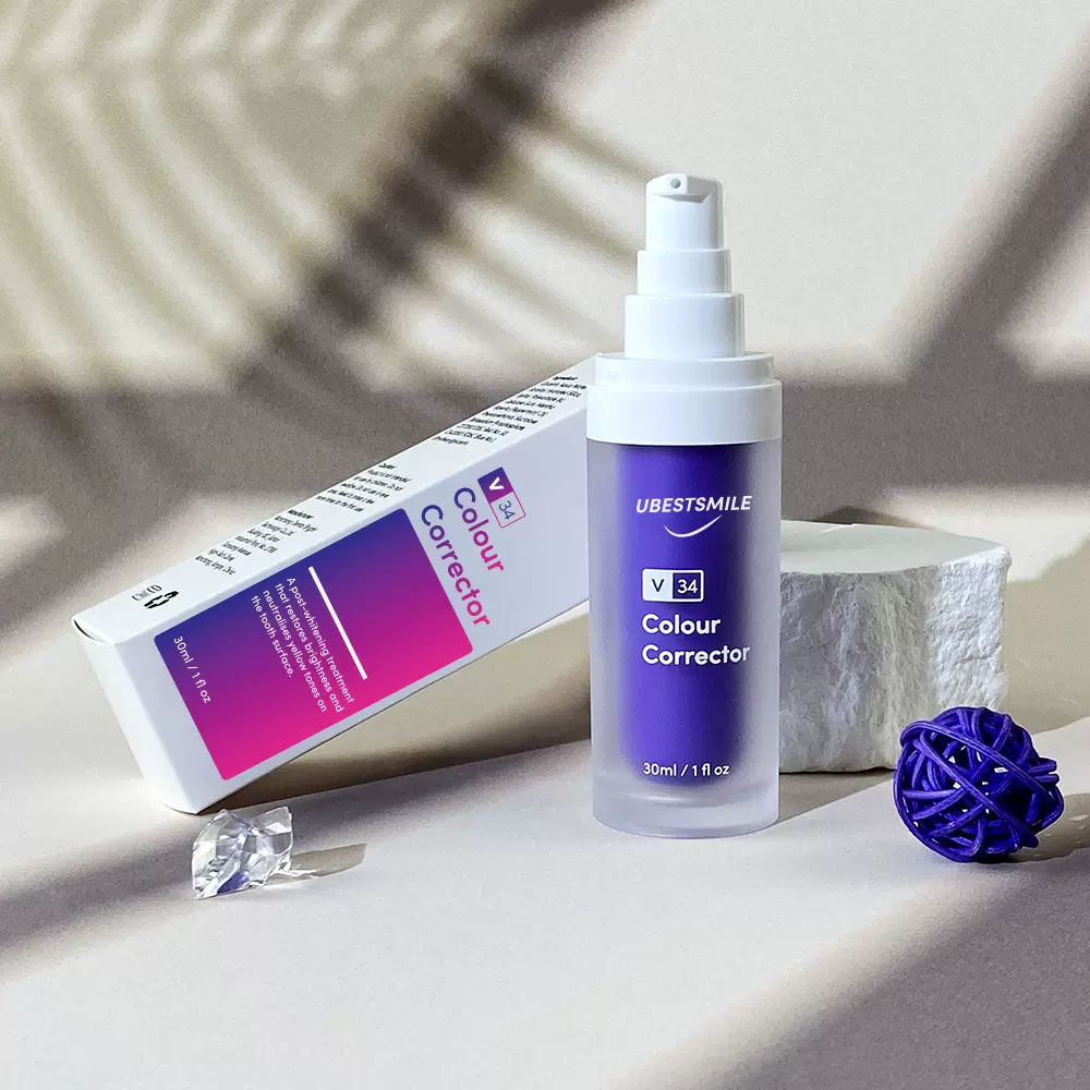 V34牙膏跨境爆品紫色牙膏清洁口腔去牙除黄口臭牙齿美白牙膏批发