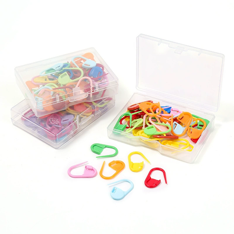Пластиковая коробка хранения с цветной маркировкой пряжка пластиковая маленькая булавка