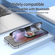 跨境智能蓝牙眼镜 感光变深色镜片 无线听歌防紫外线开车用