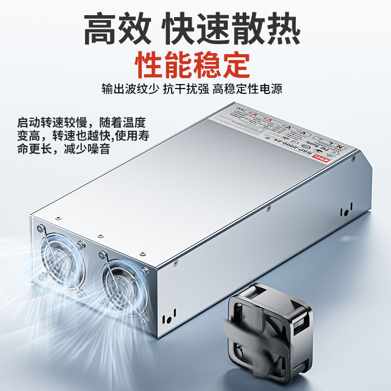 mwel Mingwei RSP - 500 / 1000 / 1500 / 3000W fuente de alimentación de conmutación PFC de alta potencia 24V27V36V48V