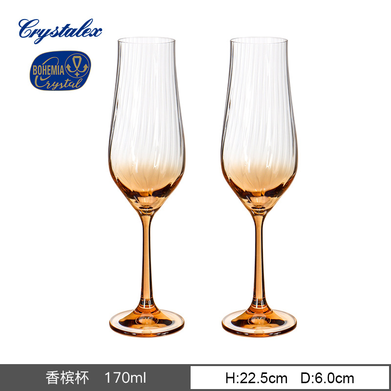Vaso de cristal sin plomo importado de la República Checa, taza de pie alto vertical, simple nórdica, simple tulipán, vino tinto, agua doméstica image 8