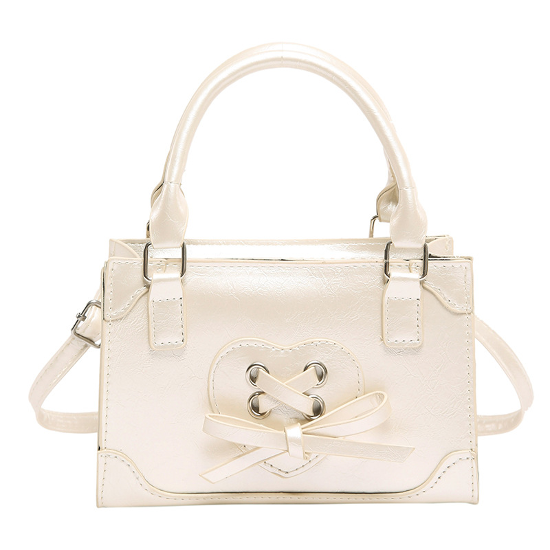 2024 invierno nuevo bolso de arco de gran capacidad en forma de corazón bolso de moda de mujer de gran capacidad bolso cuadrado