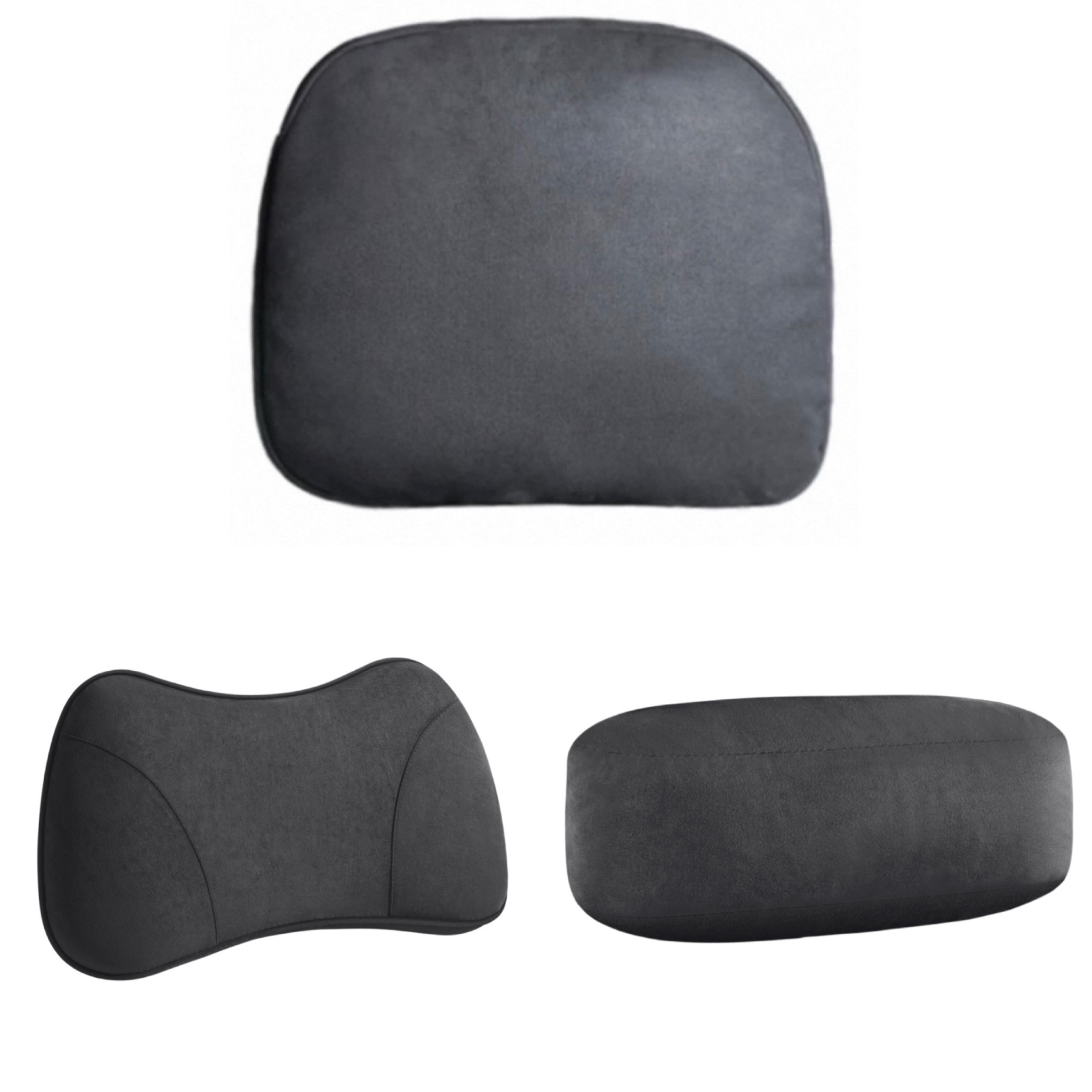 27 models of zero pao c11 - floating gray (1 front headrest + 1 neck pillow + 1 memory foam lumbar support)
