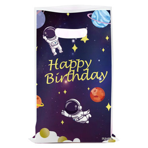 国境を越えた粉犬爪パーティーギフトバッグラグビー漫画ギフトバッグプラスチックキャンディーバッグ誕生日パーティー装飾品