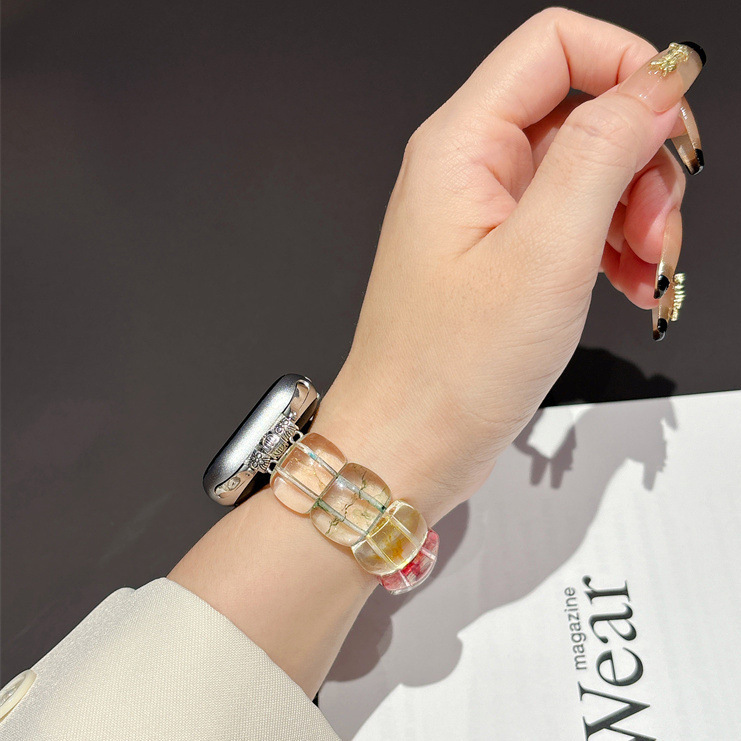 Suitable for applewtach s9 apple watch with iwatchse crystal s8 transparent s7 advanced sense s6