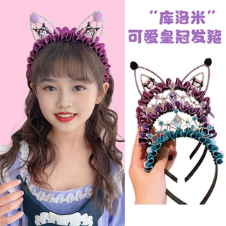 女童冰雪奇缘艾莎皇冠发箍儿童女孩表演卡通库洛米美乐蒂王冠头饰