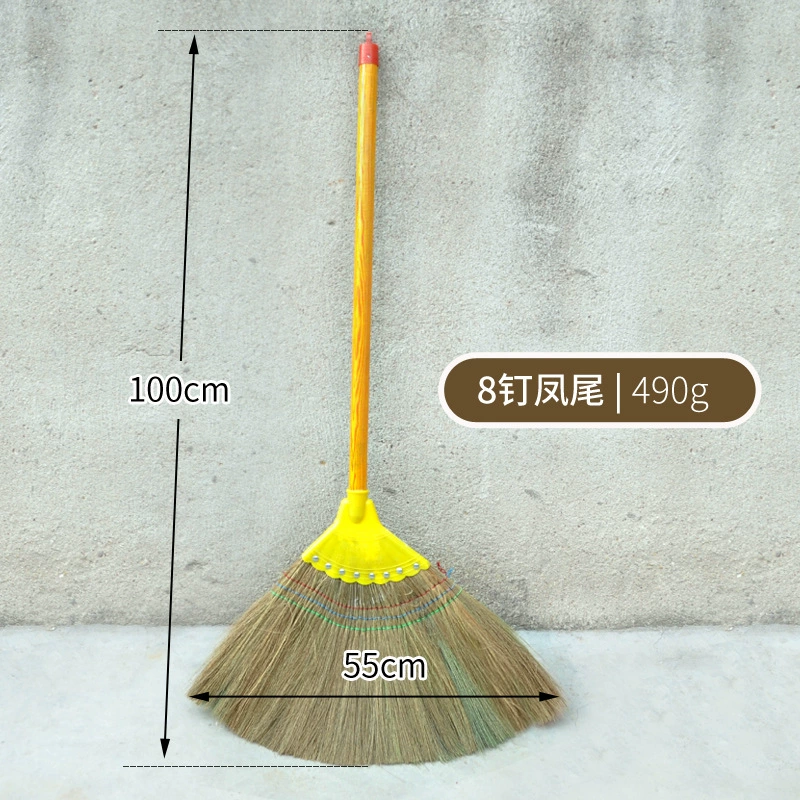 Чистая ручная метла из красной sorghum с broom из ладони пальмы хлопок журавлиная белая семена растение книга