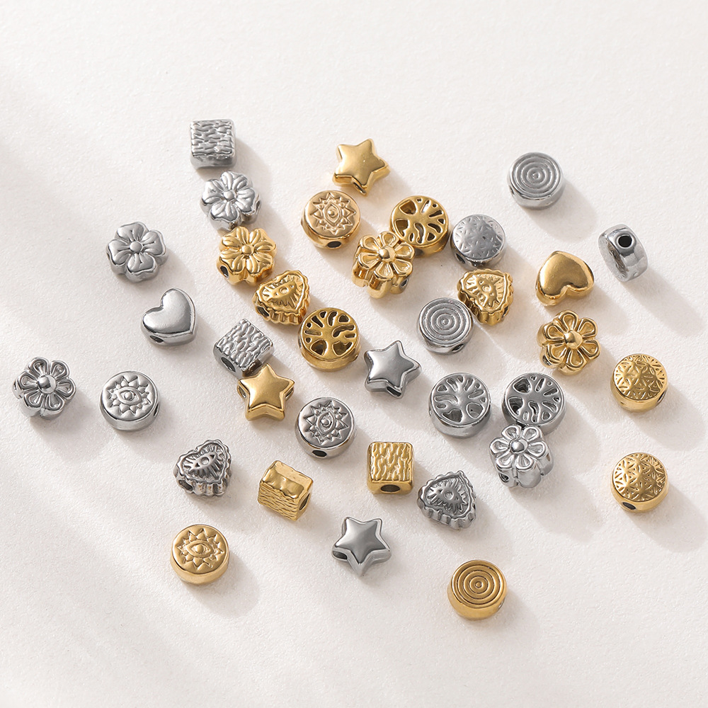 8g Weight Beads Jewelry Making Type DIY Ornament Accessories Classification 10 PCS/Package Quantity 304 Stainless Steel Material Solid Color Pattern All Seasons Season Polished Finish Simple Style Style 10 PCS/Package 304 Stainless Steel Solid Color Polished DIY Ornament Accessories Beads 4