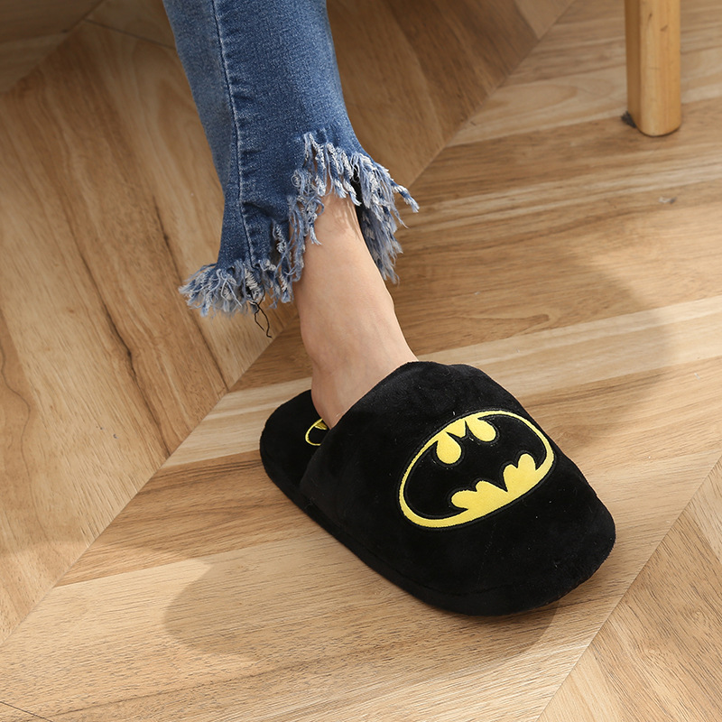 New creative cartoon Batman plush slippers winter indoor boys home warm shoes wholesale