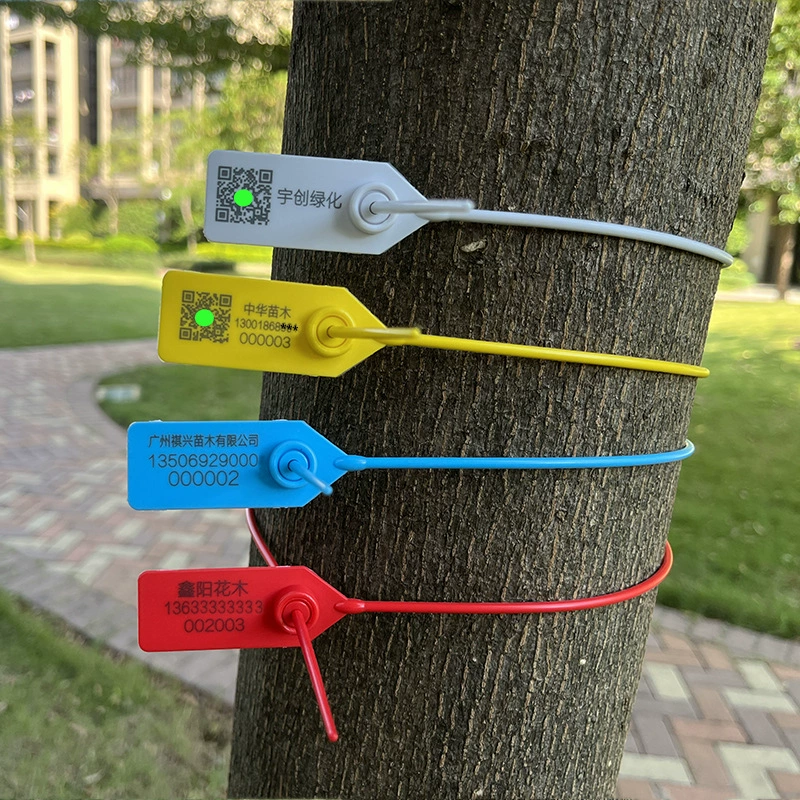 50cm Одноразовые пластиковые пломбы садовые замки дерево замок саженцы роговые пряжки логистические свинцовые пломбы