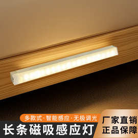 LED人体感应灯充电酒柜衣橱灯学习灯宿舍小夜灯跨境长条灯批发