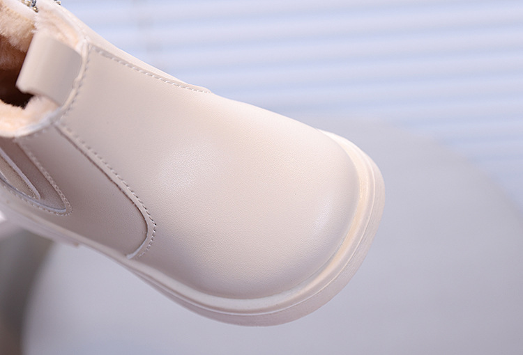 Kurze 2024 Winter Neue Koreanische Ausgabe Mädchen Martin Mode Baby Baumwolle Mittlere und Kleine Kinder Warme Lederstiefel_voghion.com