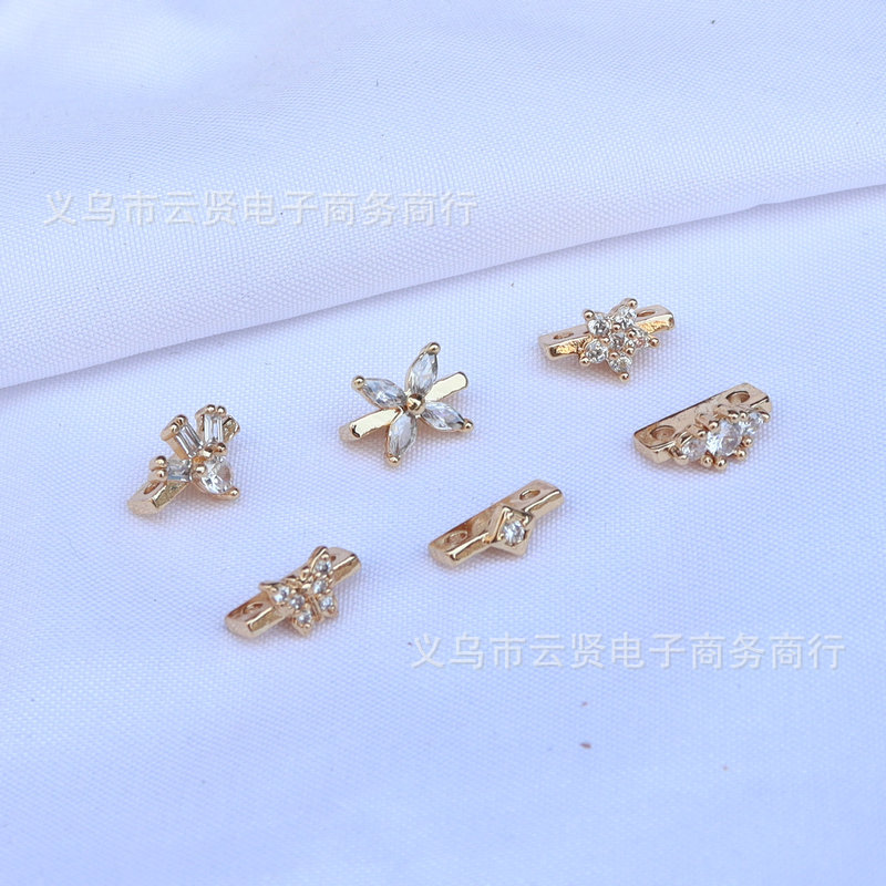 Copper beads with zircon pearl
