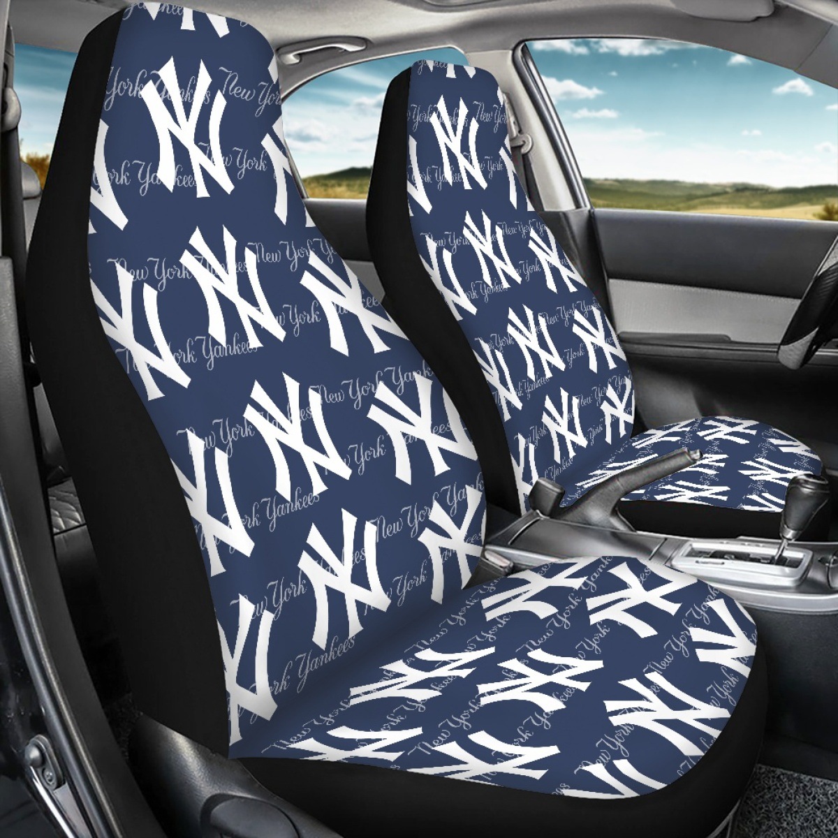 Cross-border MLB team-themed car seat covers, featuring the Milwaukee Brewers logo, for car seat protection
