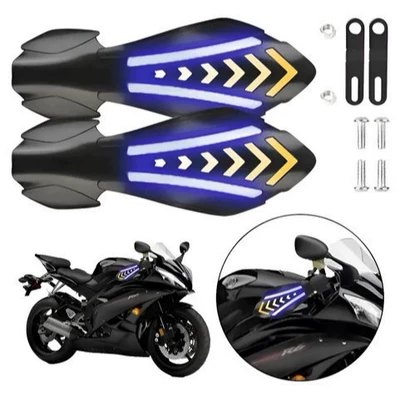Motorcycle Handguards with Led Dual-Color Motorcycle Handle Cover