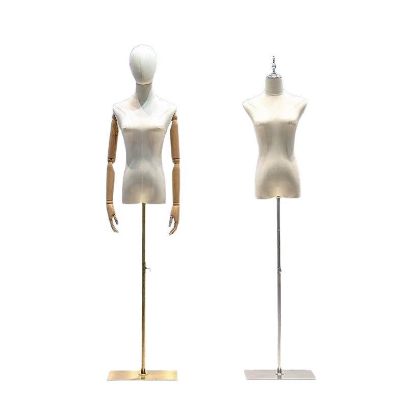 Tienda de ropa femenina, tienda de ropa de modelos, escaparate de atrezzo, soporte de medio cuerpo, expositor de mesas, perchero de vestidos de novia de cuerpo entero