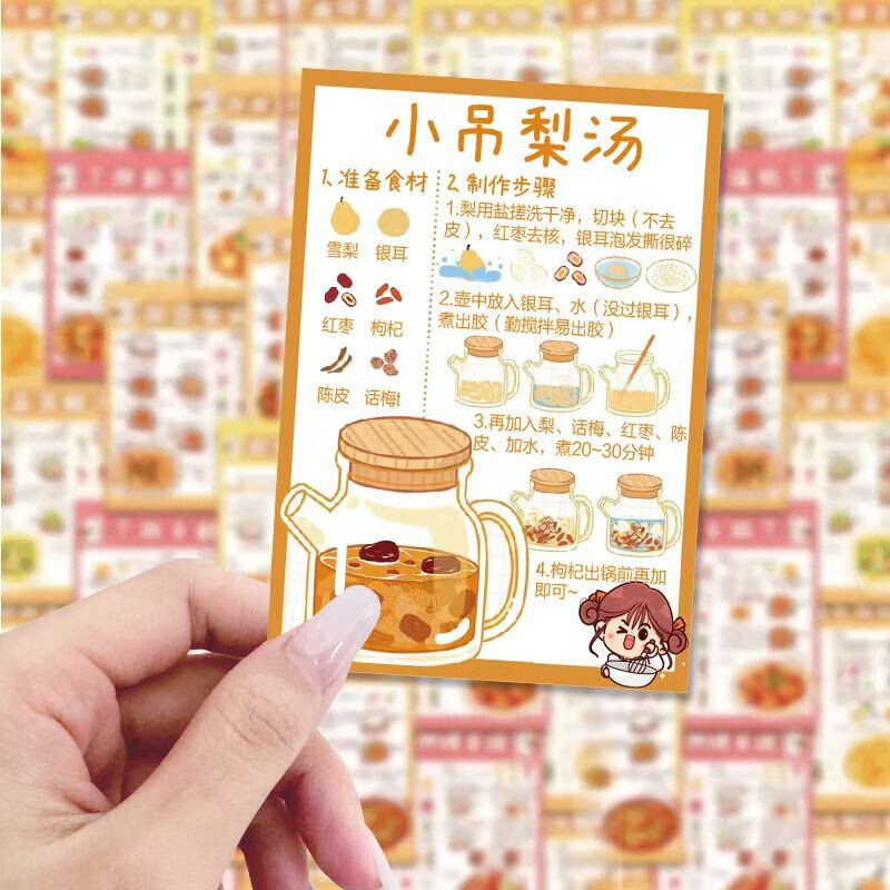 110 Traditional Chinese Medicine Acupoint Cards Self-Printed Basic Introductory Illustrated Guide to Health Preservation and Acupuncture Learning Portable Handbook