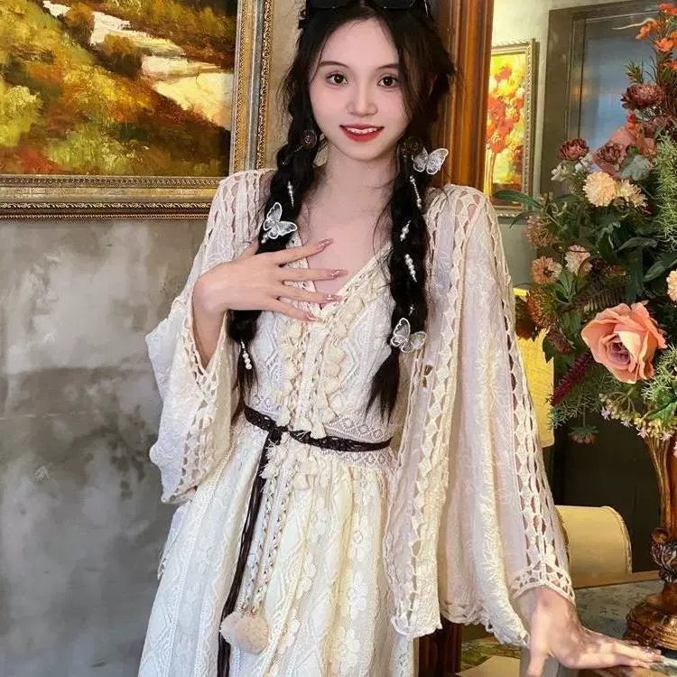 Летняя кружевная короткая кофта-кардиган, накидка, одежда для защиты от солнца, свобода кроя