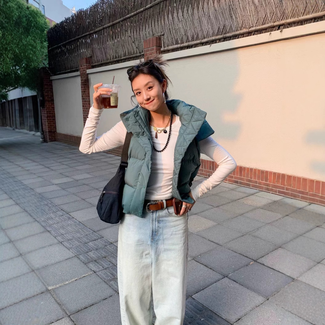 露露鹅绒马甲PUff女士短款羽绒防风防水lululemon简约2025新款