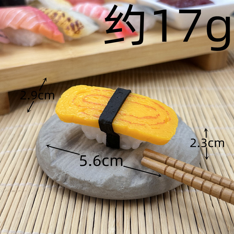 Simulación sushi modelo de juguete para niños japonés comida grande adornos tiro Decoración Accesorios salmón cocina rebanada
