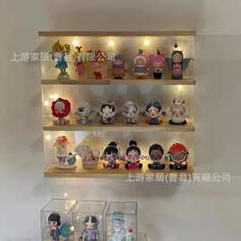 盲盒收纳展示架亚克力透明防尘乐高手办摆件展示柜泡泡玛特展示盒