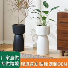 中式北歐風蘭花專用創意藝術透氣塑料花盆蝴蝶蘭垂絲茉莉花瓶花盆