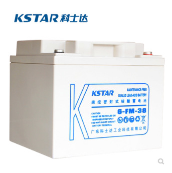 科士达蓄电池6-FM-38 12V38AH 免维护阀控式铅酸蓄电池 UPS电源