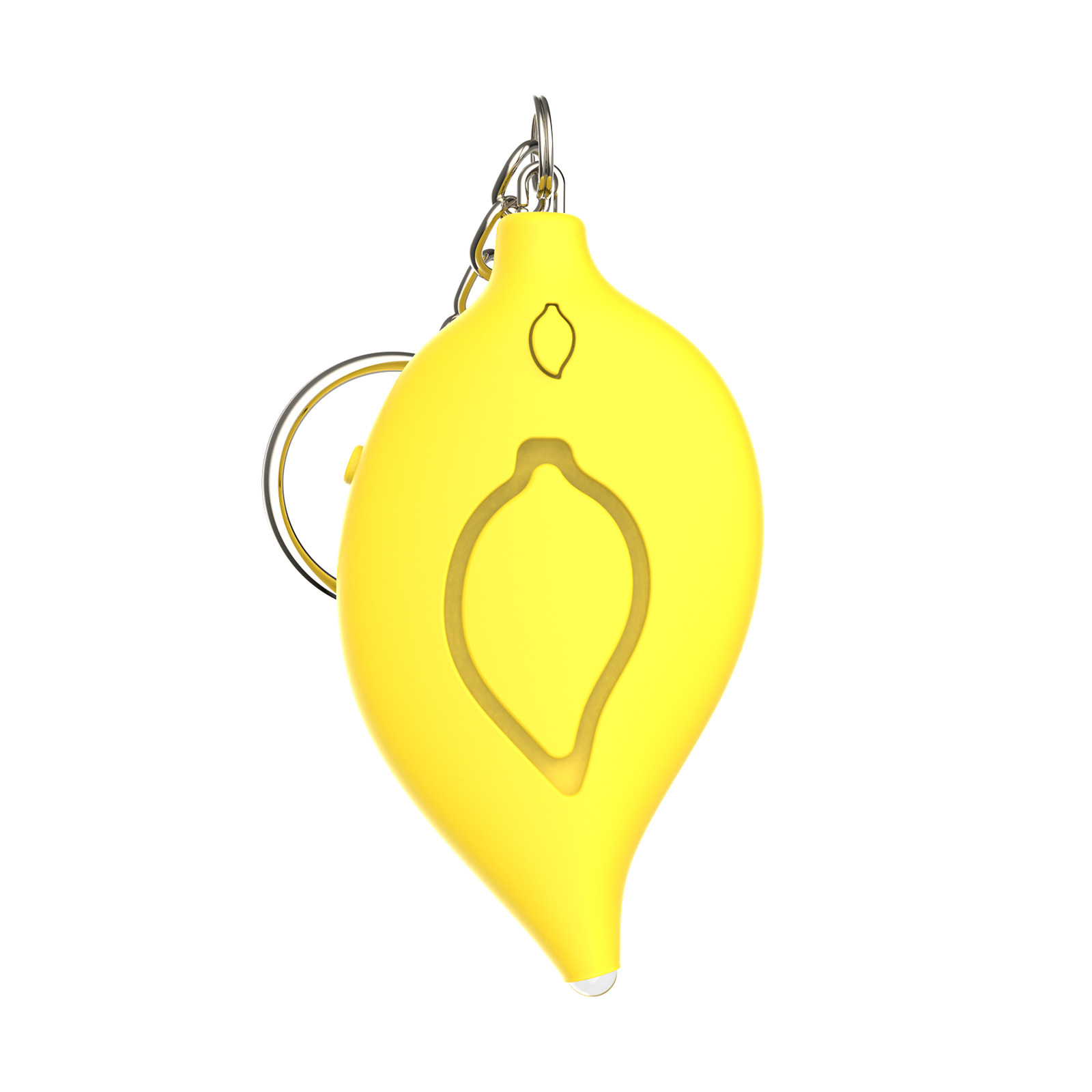 Alarma Personal Antilobo Forma de Hoja, Luz LED, 130 dB, para Autodefensa