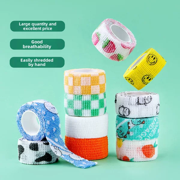 Non-Woven Self-Adhesive Bandage for Outdoor Sports Protection, Office Writing, Finger Protection, Cross-Border Hot-Selling Wrist Support
